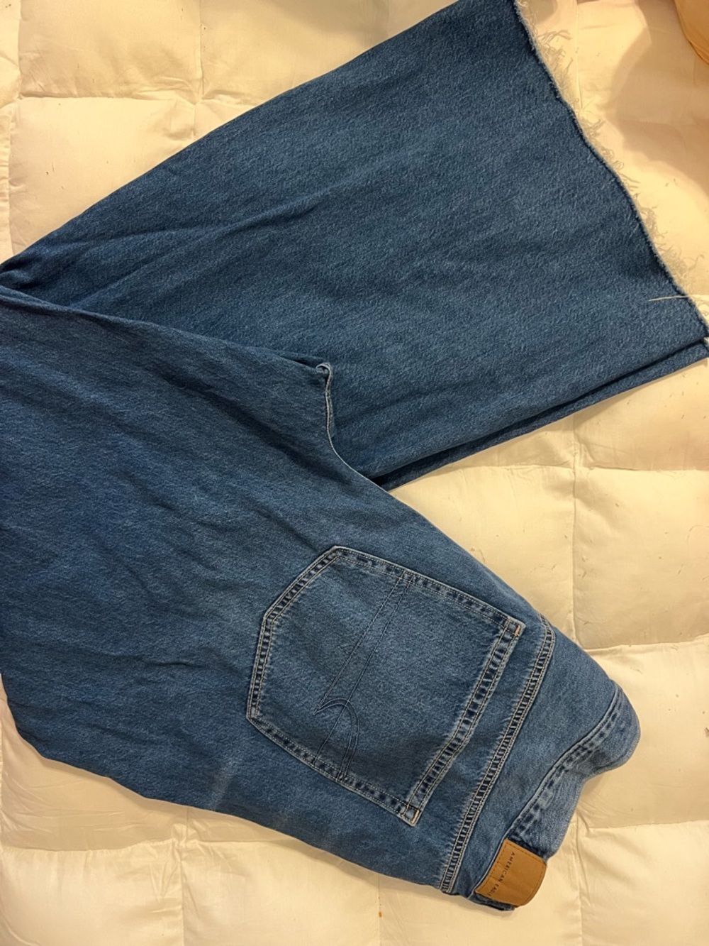 American Eagle Outfitters Relaxed Blue Denim Jeans wide leg  for women